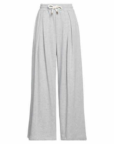 Haveone Woman Pants Light grey Cotton Cover