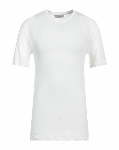 Laneus Man T-shirt Ivory Cotton Cover