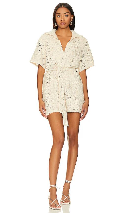 HEMANT AND NANDITA Romper in Ivory Cover