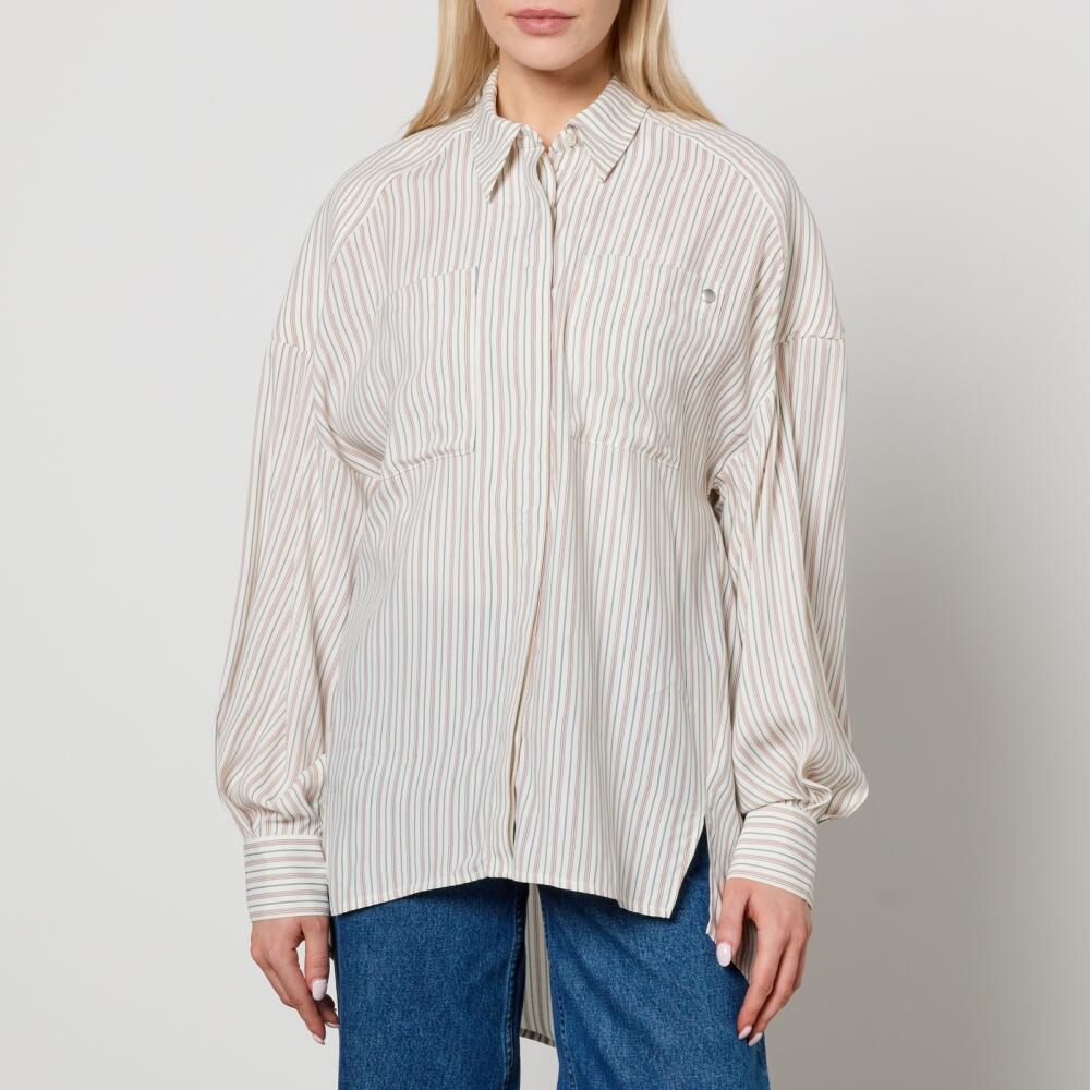 A.P.C. Warvol Oversized Striped Woven Shirt Cover