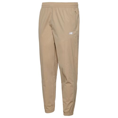 New Balance Athletics Stretch Woven Joggers - Mens Tan/White Cover