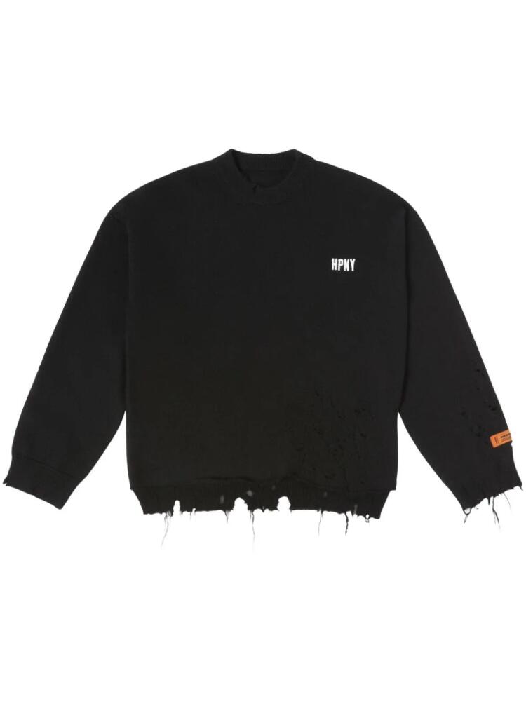 Heron Preston embroidered-logo drawstring sweatshirt - Black Cover