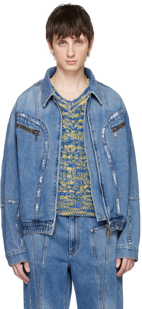 Andersson Bell Blue Zip Denim Jacket Cover