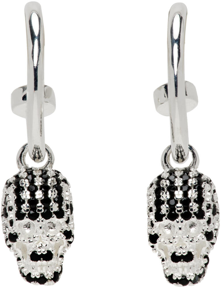 Stolen Girlfriends Club SSENSE Exclusive Silver Dusted Skull Sleeper Earrings Cover