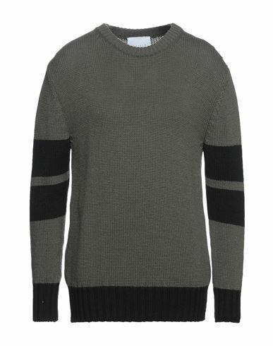 Gaëlle Paris Man Sweater Military green Wool, Acrylic Cover