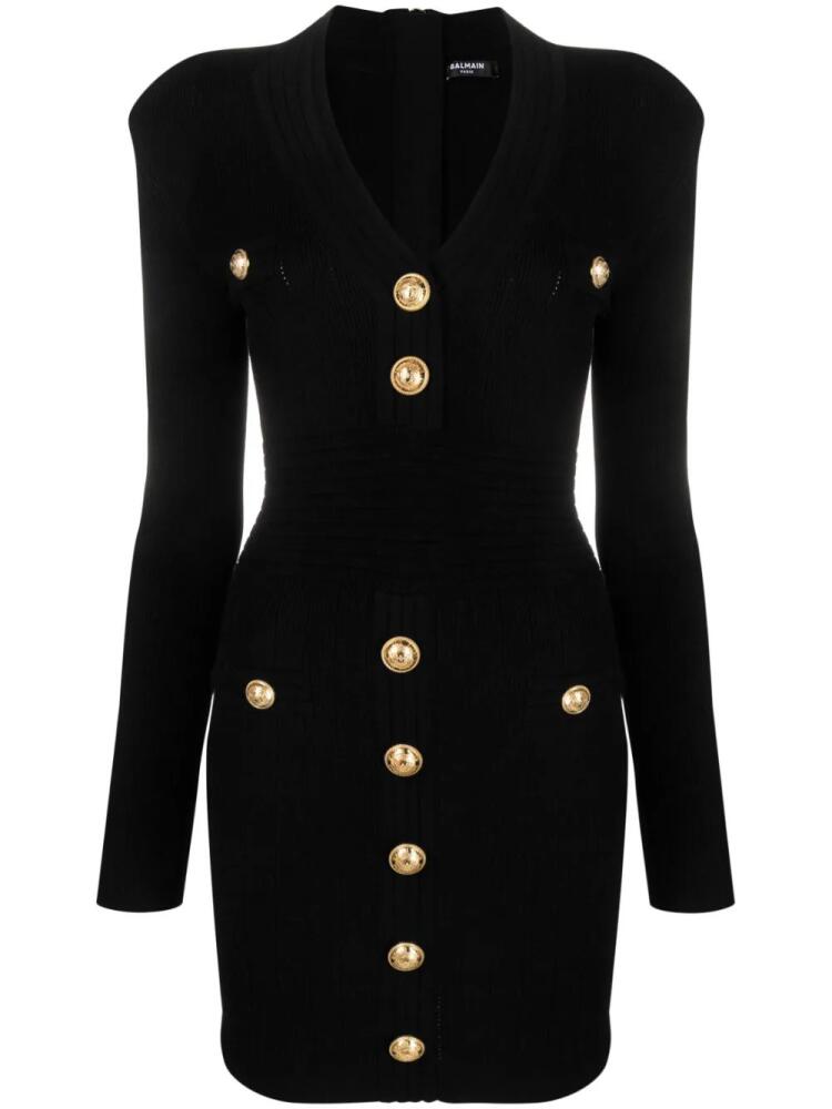 Balmain fine-knit minidress - Black Cover