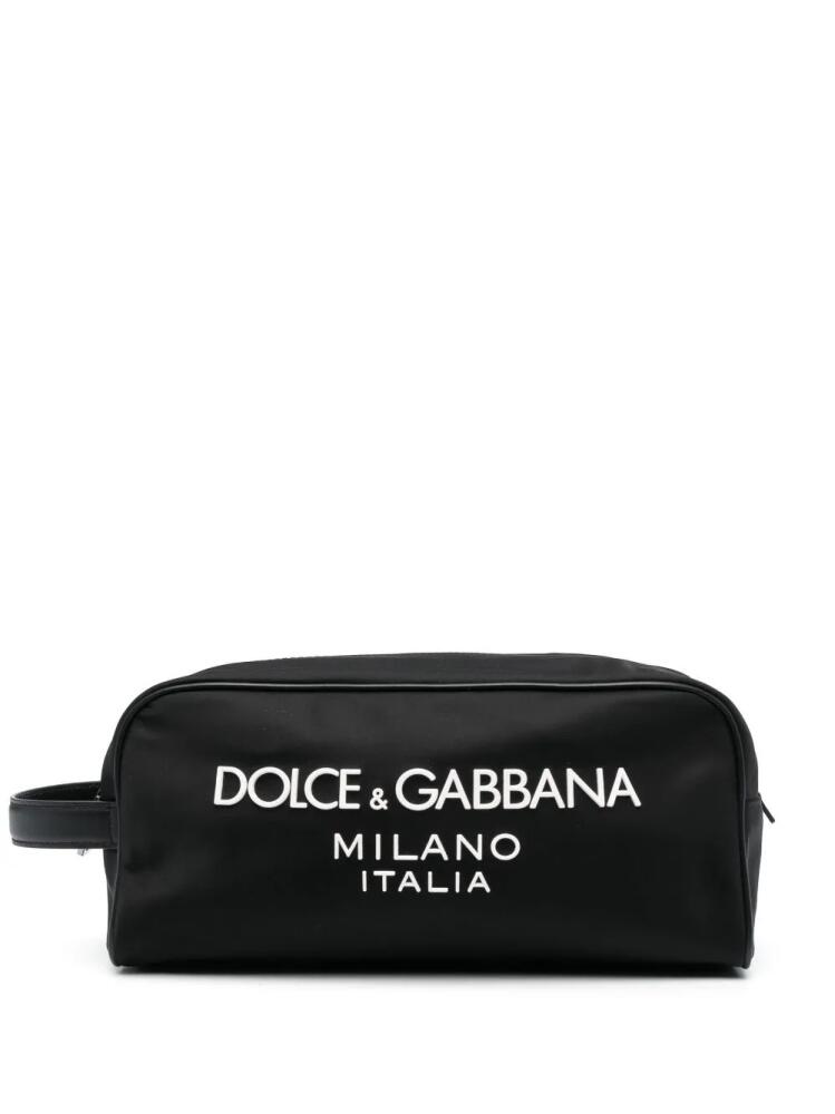 Dolce & Gabbana Nero logo-print wash bag - Black Cover