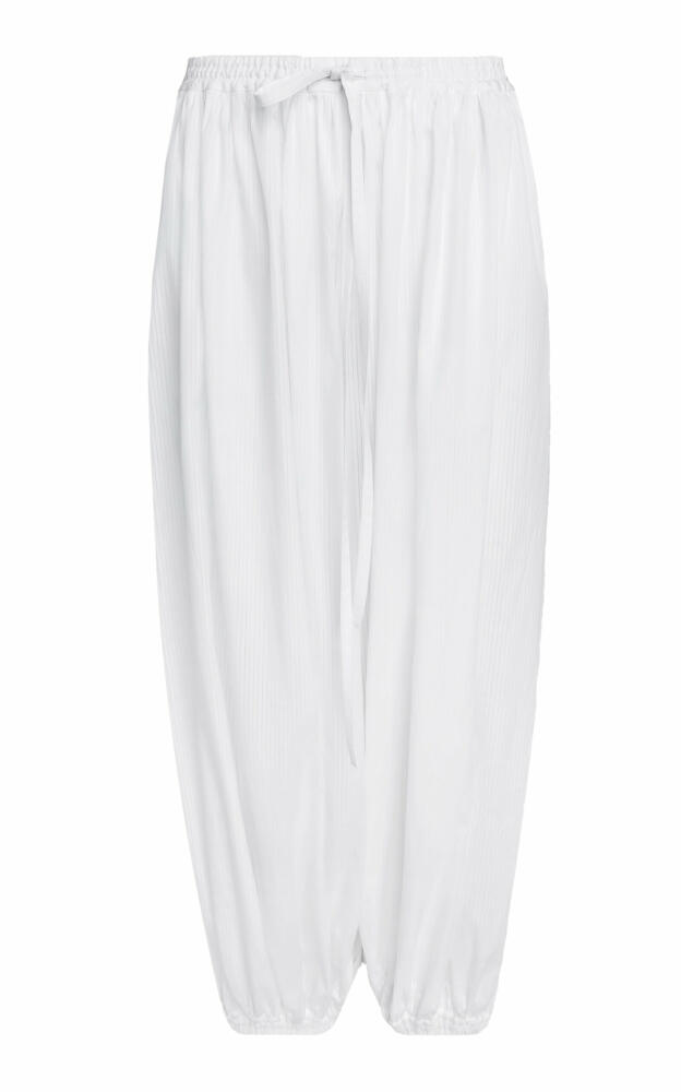 ALAA - Drop-Rise Cotton Balloon Pants - White Cover