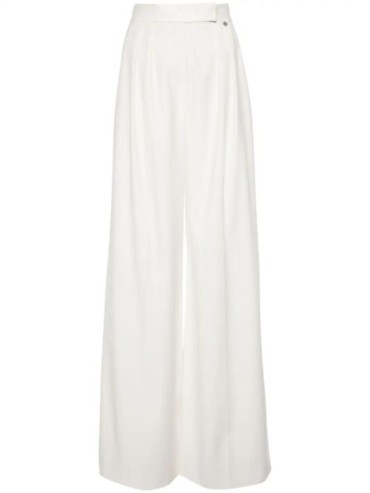 NISSA high-waist palazzo pants - White Cover