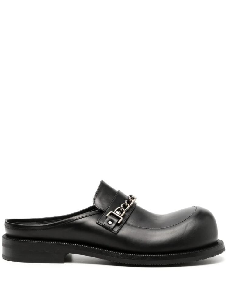 Martine Rose backless leather loafers - Black Cover