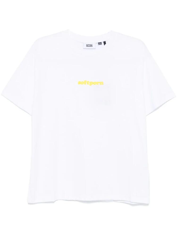 GCDS embroidered-motif T-shirt - White Cover