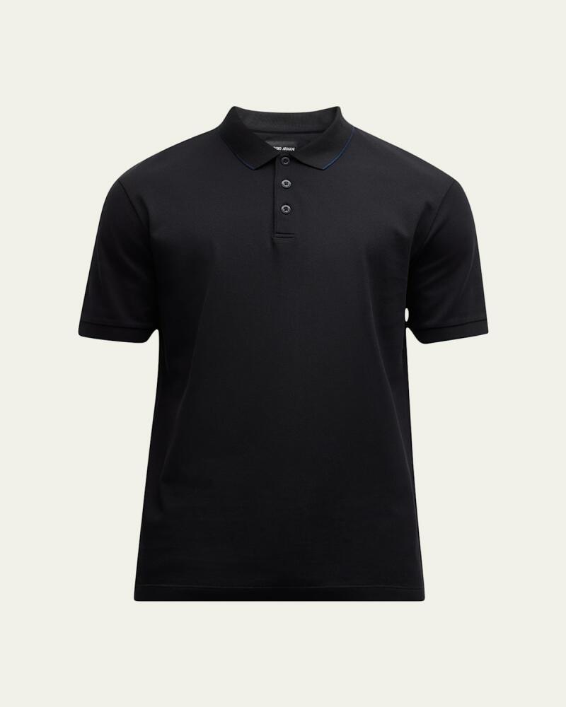 Giorgio Armani Men's Tipped Polo Shirt Cover