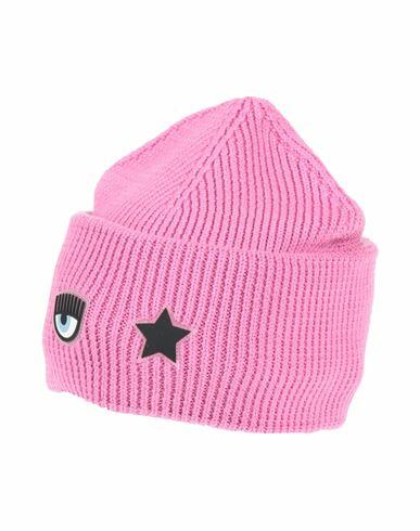 Chiara Ferragni Woman Hat Pink Wool, Acrylic Cover