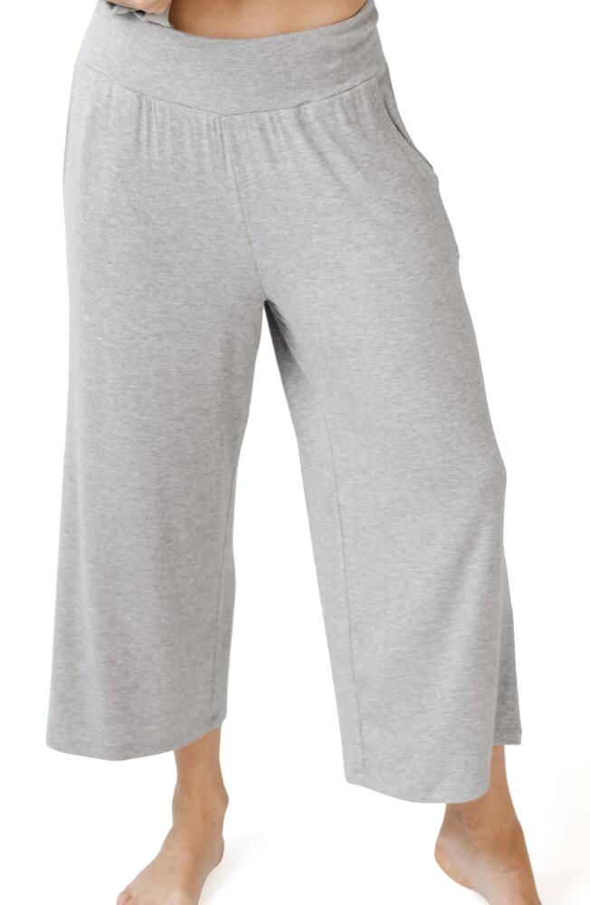 Cozy Earth Wide Leg Rib Pajama Pants in Grey Cover