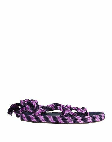 Isabel Marant Woman Thong sandal Purple Cotton Cover