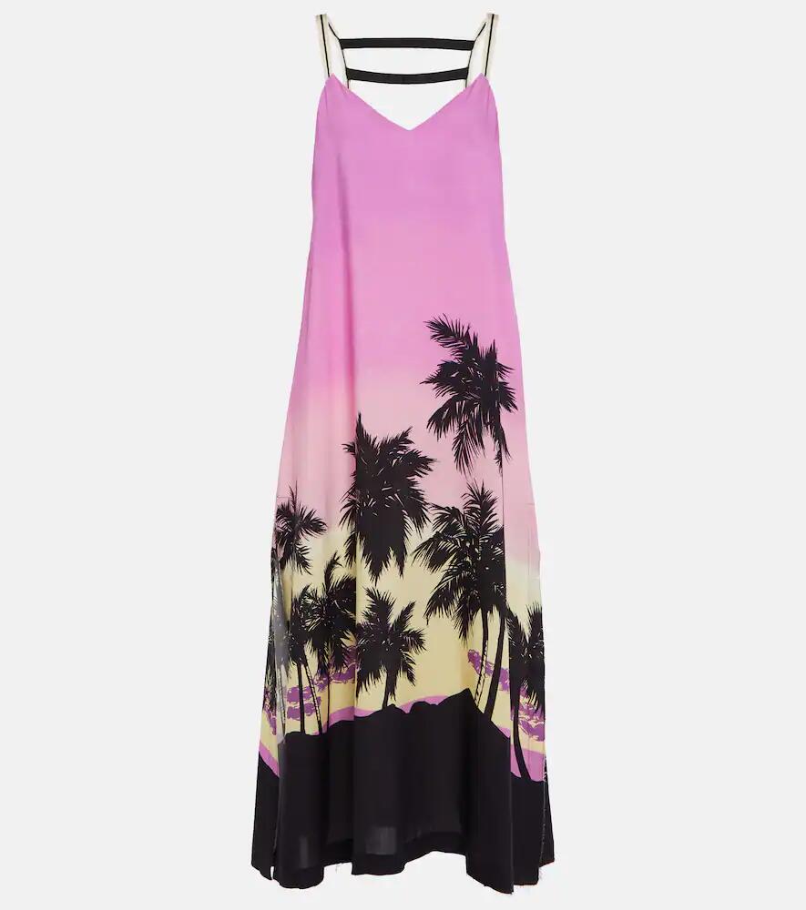 Palm Angels Printed midi dress Cover