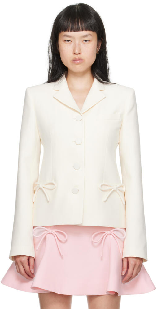 Valentino Off-White Bow Blazer Cover