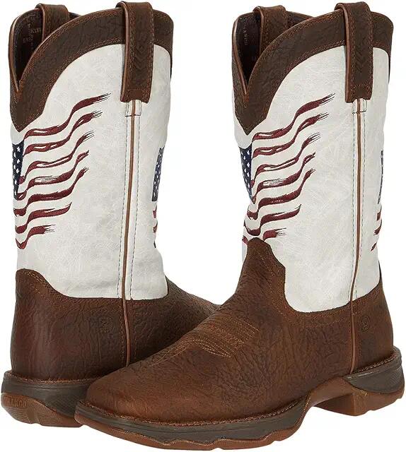 Durango Lady Rebel Flag (Bay Brown/White) Women's Shoes Cover