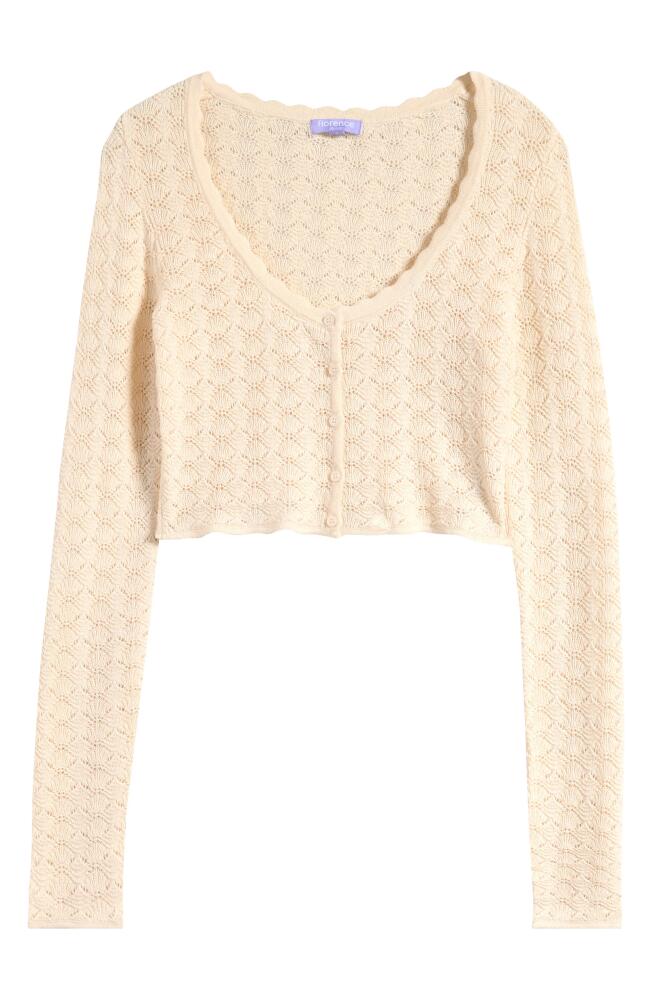 Florence by Mills Le Pointelle Cardigan in Whitecap Cover