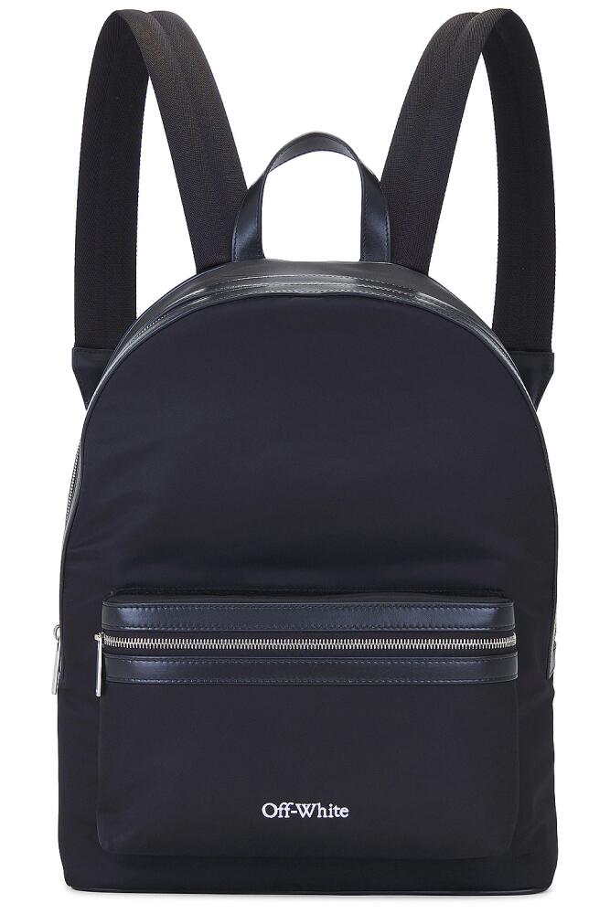 OFF-WHITE Core Round Nylon Backpack in Black Cover