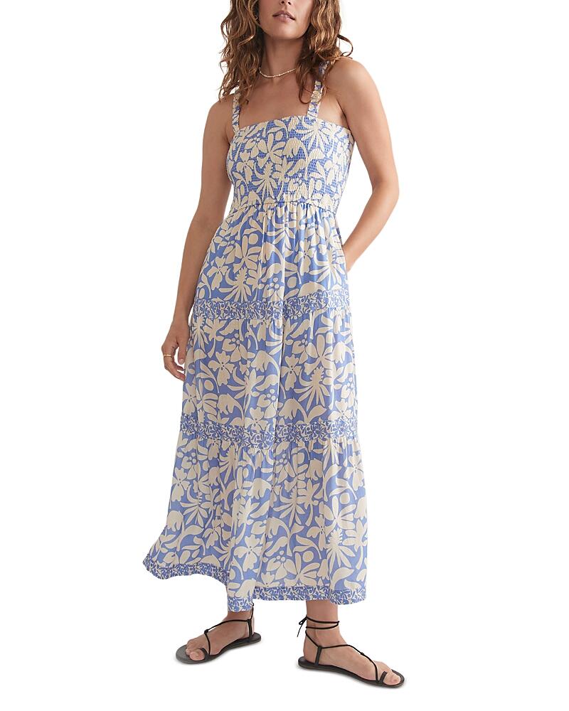 Marine Layer Selene Smocked Maxi Dress Cover