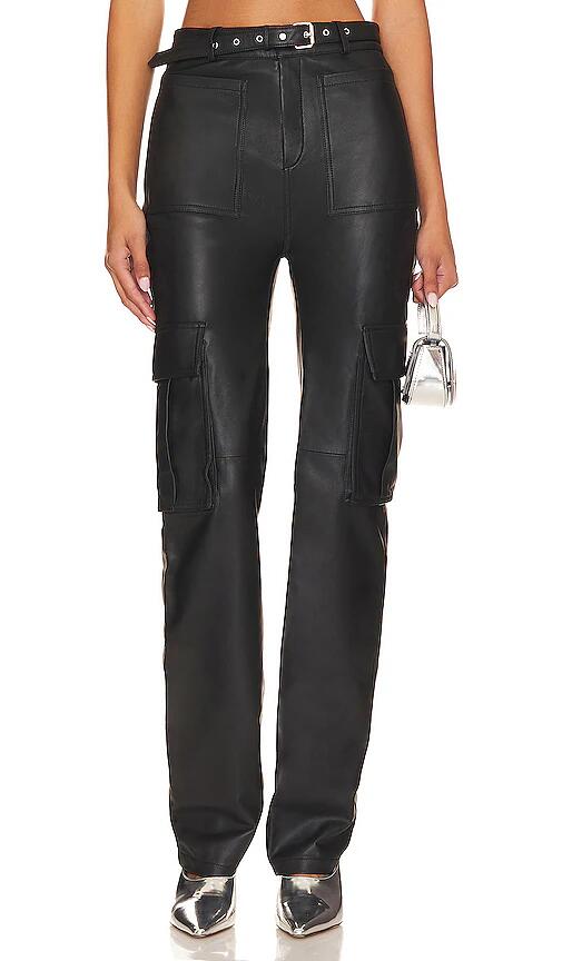 Camila Coelho Manolya Leather Pant in Black Cover