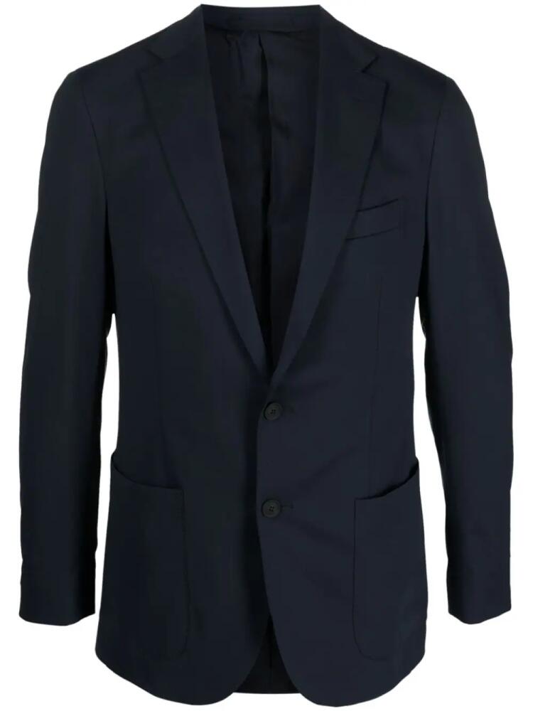 Boggi Milano single-breasted notched-lapels blazer - Blue Cover