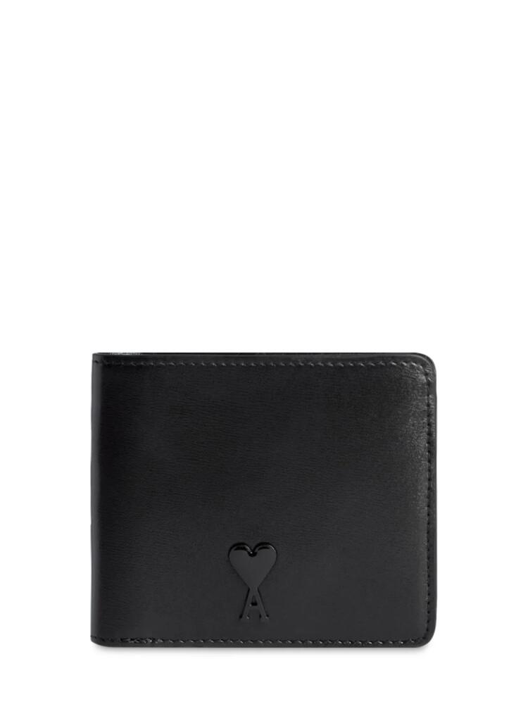 AMI PARIS Palmellato Leather Billfold Wallet Cover