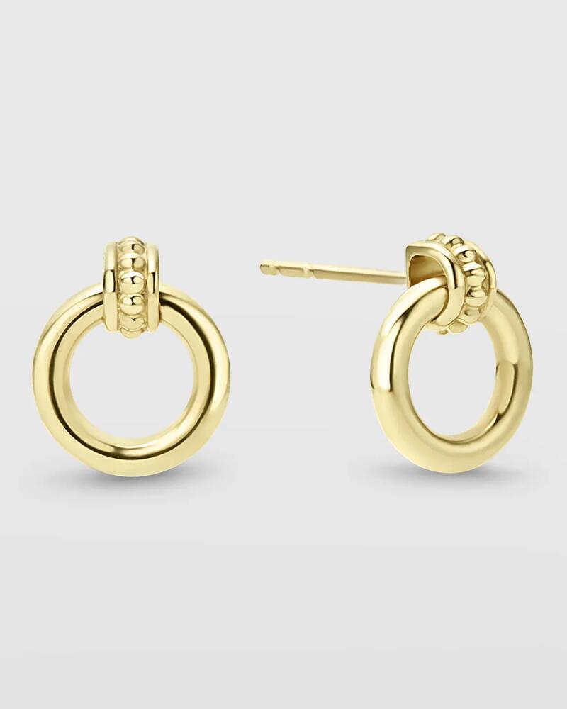 LAGOS 18K Caviar Gold 10mm Circle Drop Earrings Cover