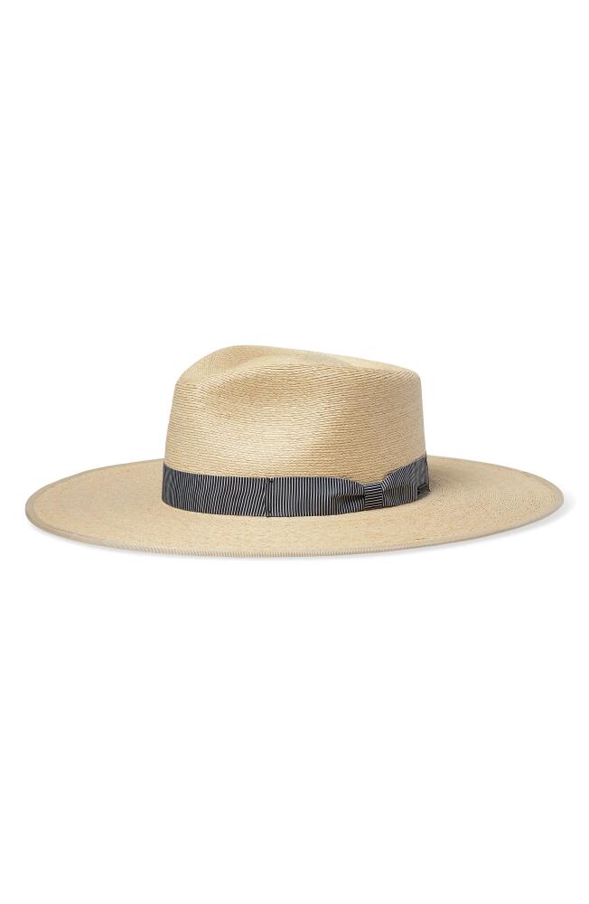 Brixton Jo Straw Rancher Hat in Natural/Black/White Cover