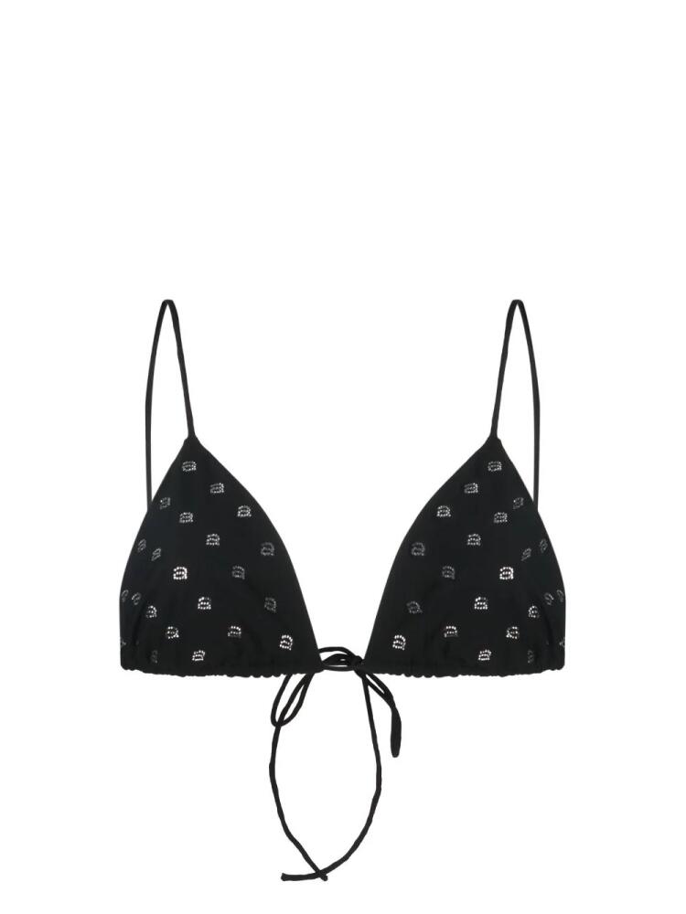 Alexander Wang crystal-embellished bikini top - Black Cover