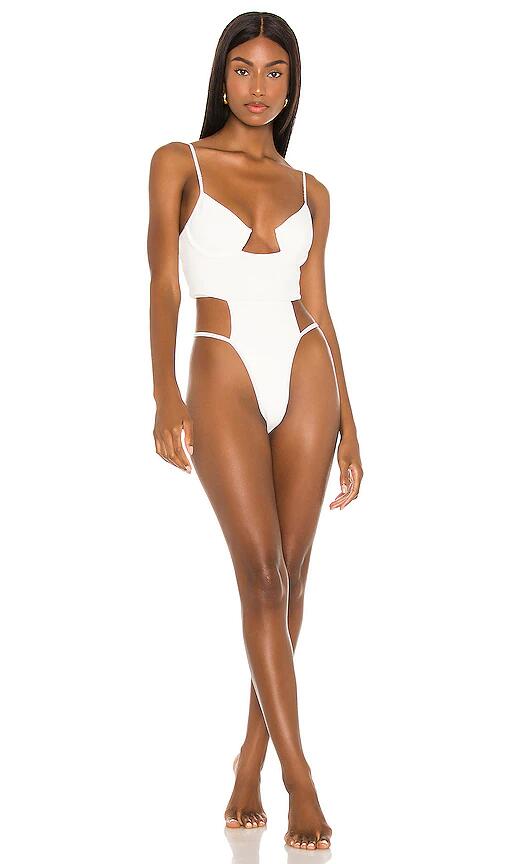 Michael Costello x REVOLVE Granger One Piece in White Cover