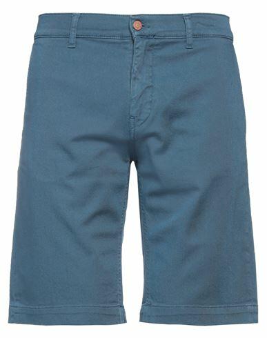 Grey Daniele Alessandrini Man Shorts & Bermuda Shorts Blue Cotton, Elastane Cover