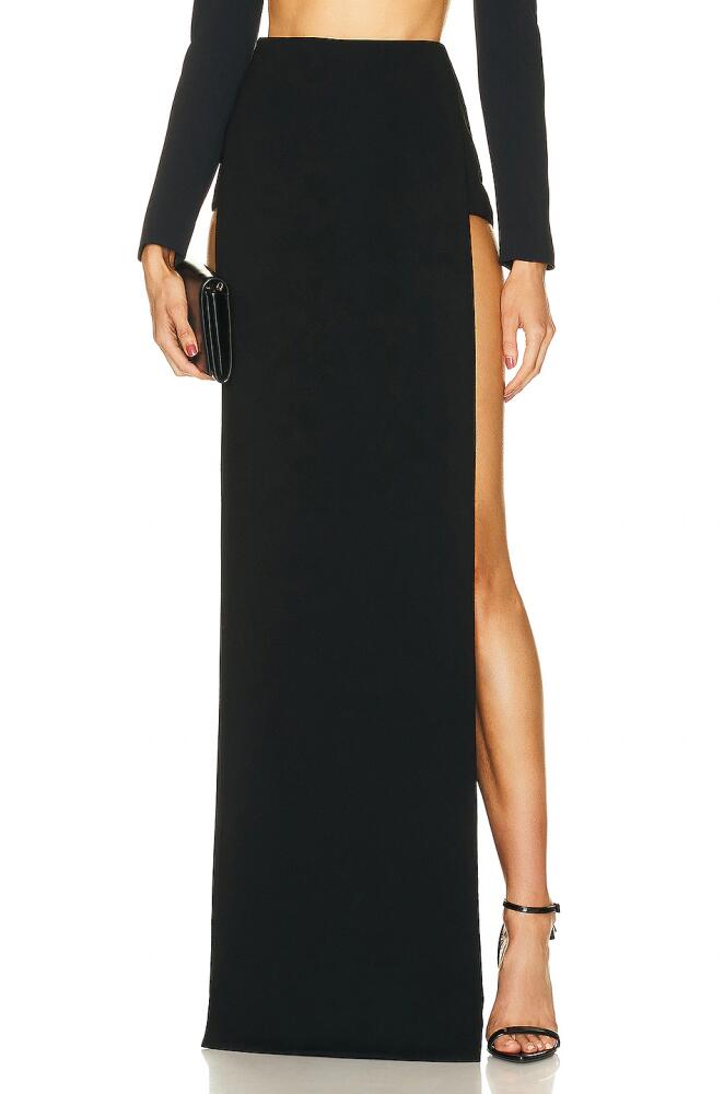 MONOT High Slit Long Skirt in Black Cover