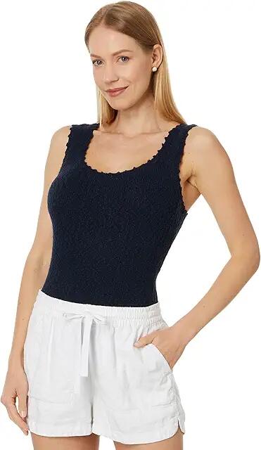 Tommy Bahama Waters Edge Scoop Neck Tank (Dark Sapphire) Women's Clothing Cover