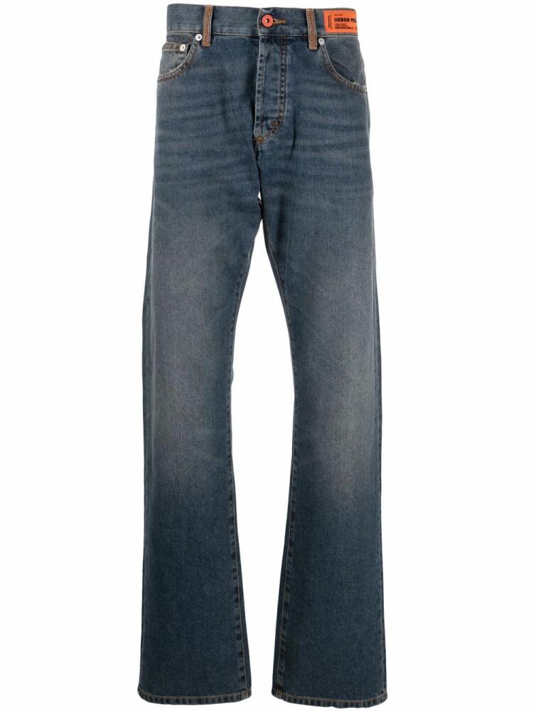 Heron Preston high-rise straight-leg jeans - Blue Cover