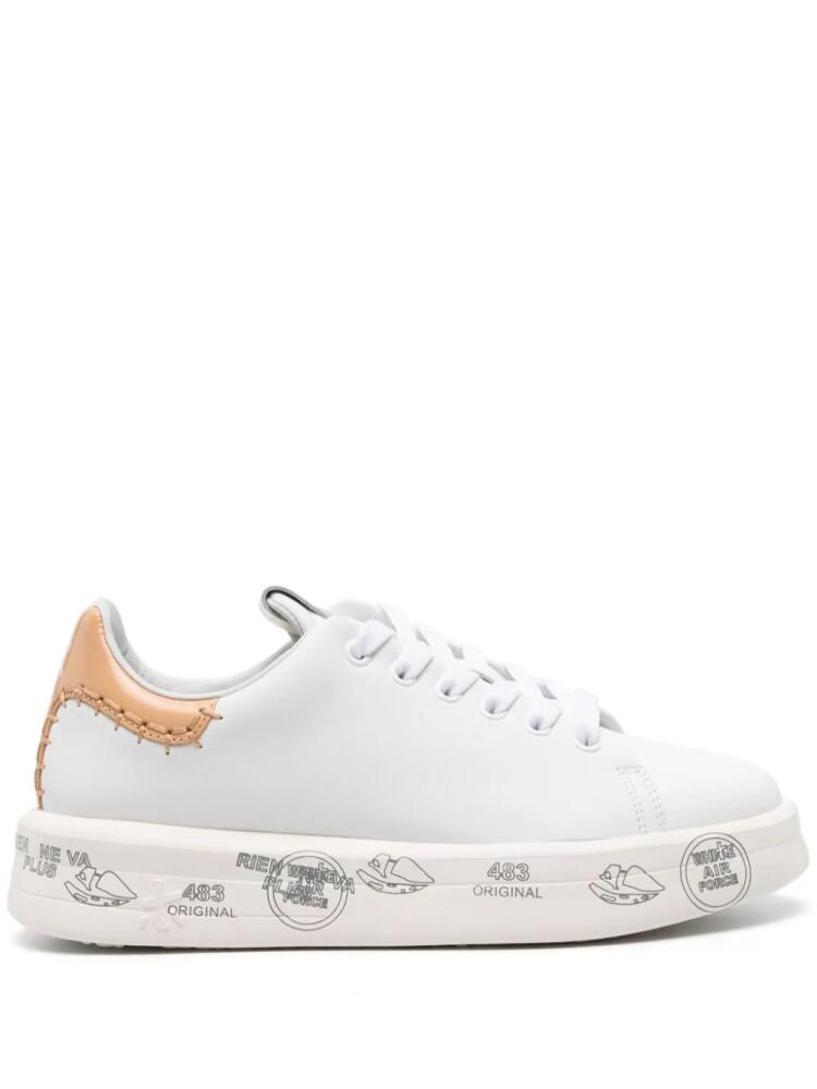 Premiata Belle 6711 leather sneakers - White Cover