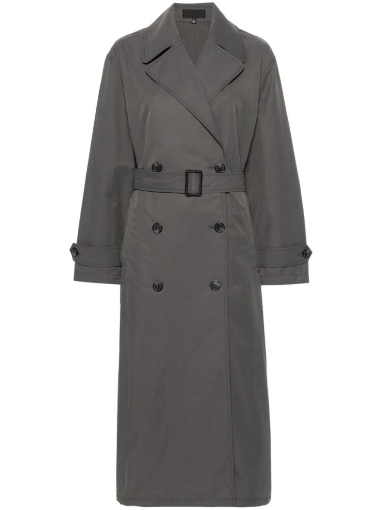 Nili Lotan Louis double-breasted belted trench coat - Grey Cover