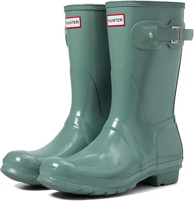 Hunter Original Short Gloss (Green) Women's Rain Boots Cover