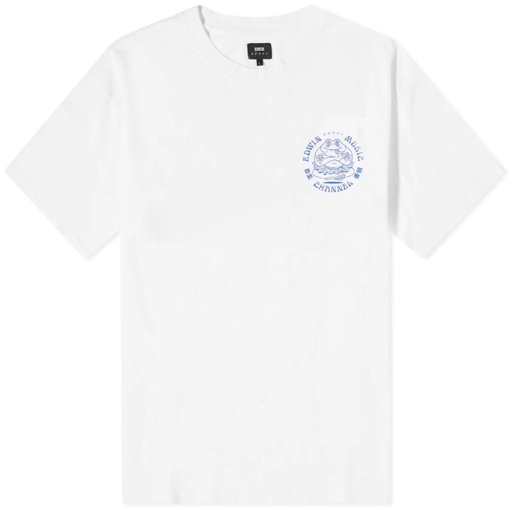 Edwin Men's Music Channel T-Shirt in White Cover