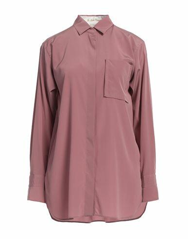 Le Sarte Pettegole Woman Shirt Pastel pink Silk, Elastane Cover