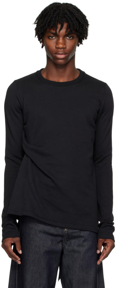 Marina Yee Black Tuck Sweatshirt Cover