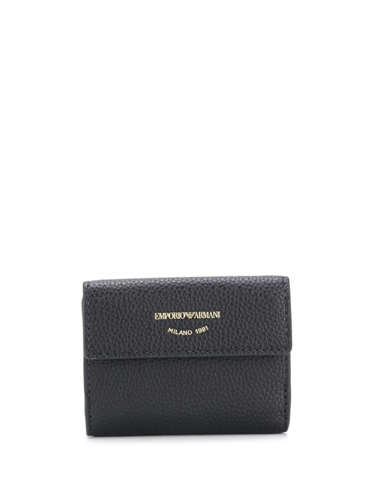 Emporio Armani logo stamp purse - Black Cover