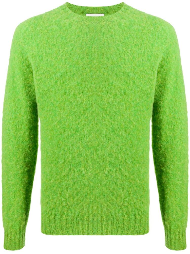 Mackintosh Hutchins crew-neck jumper - Green Cover