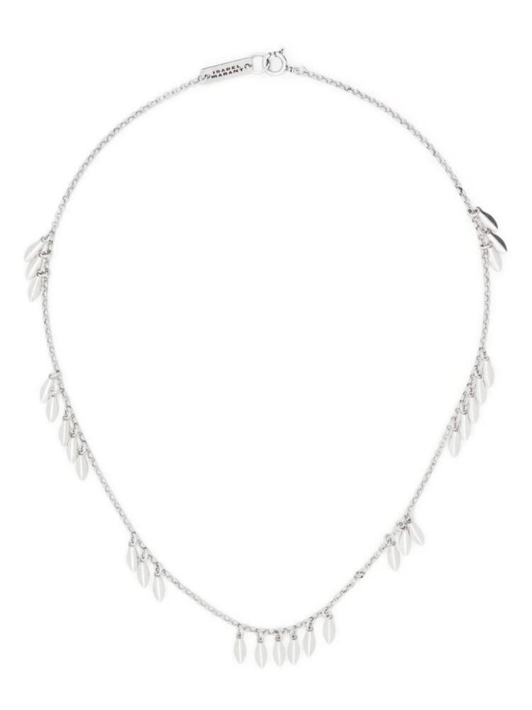 ISABEL MARANT Shiny Leaf chain-link necklace - Silver Cover