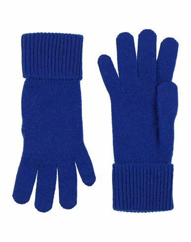 Burberry Woman Gloves Bright blue Cashmere Cover