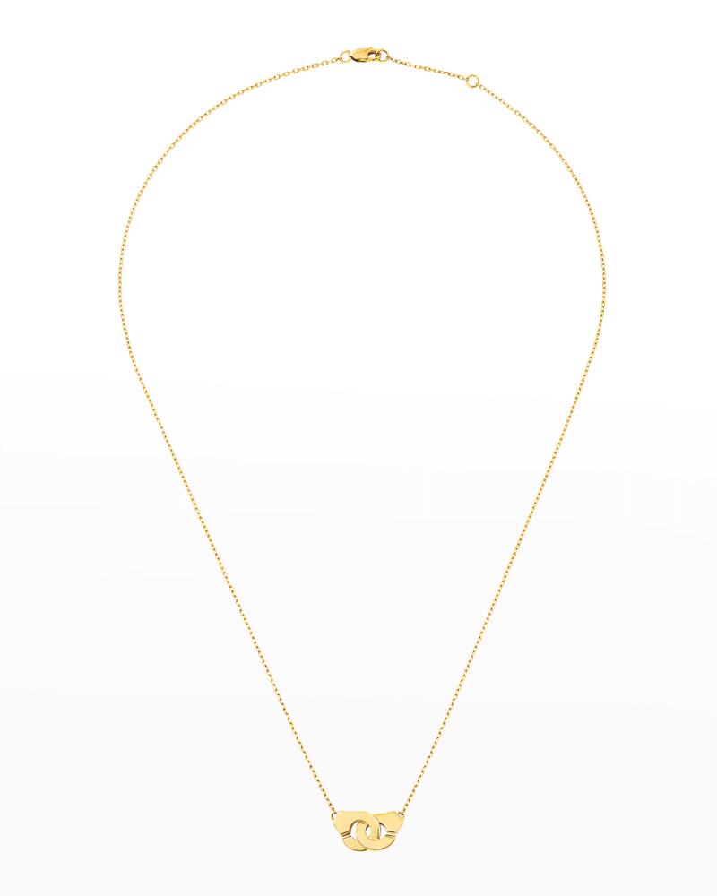 DINH VAN Yellow Gold Menottes R8 Small Chain Necklace Cover