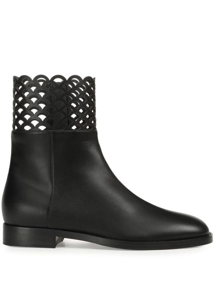 Sergio Rossi Mermaid leather boots - Black Cover