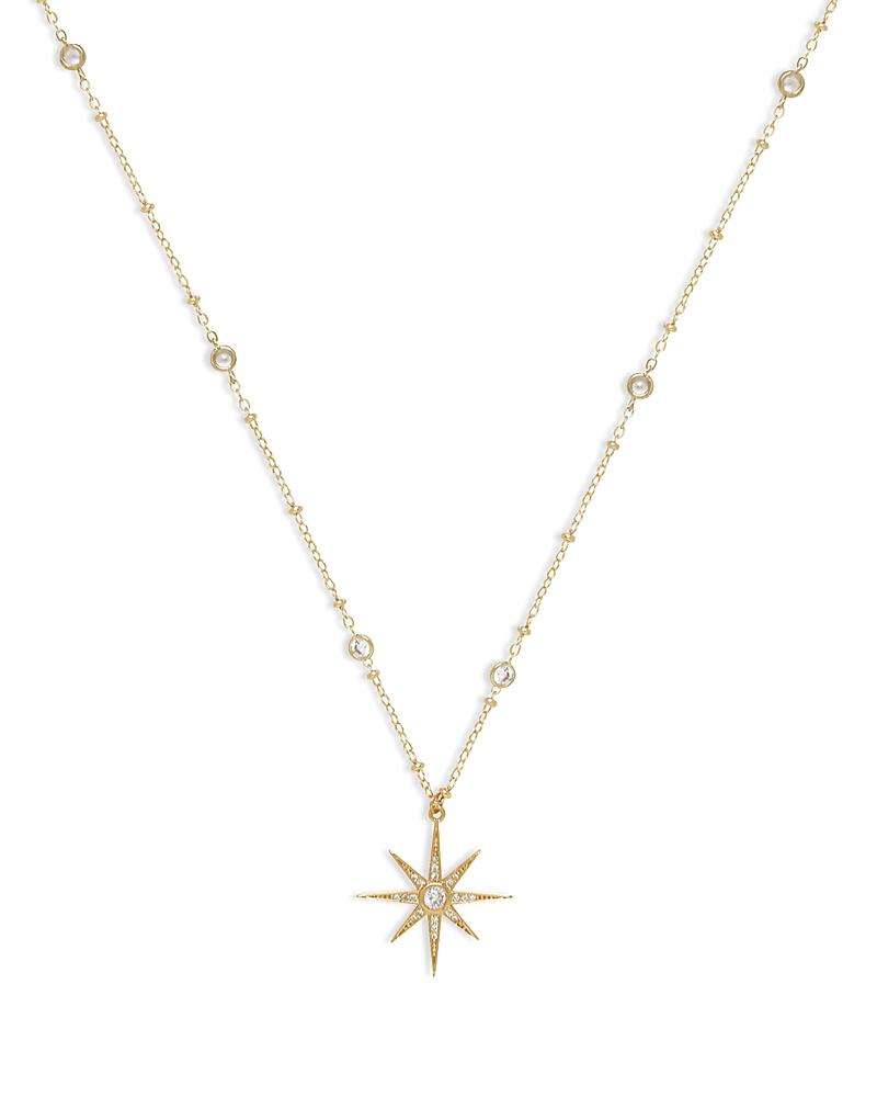 Ettika Cubic Zirconia Starburst Pendant Necklace, 21.5-26.5 Cover