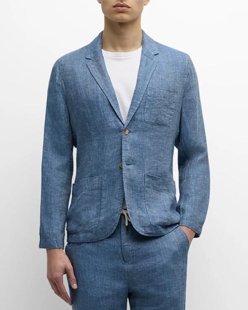 Rails Men's Sorrento Linen Jacket Cover